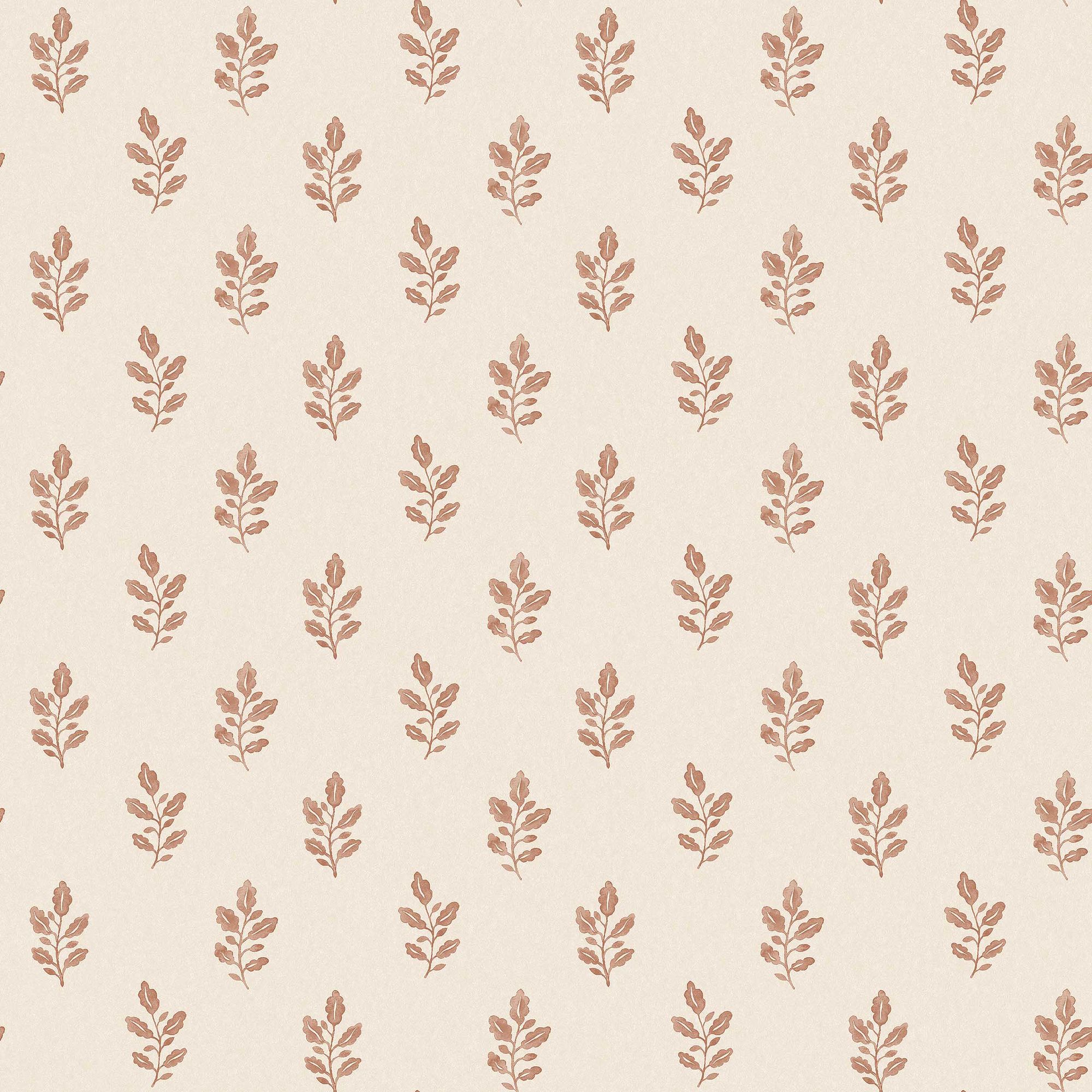 7777 Little Oak Light Red and Beige Adorn Wallpaper by Boråstapeter