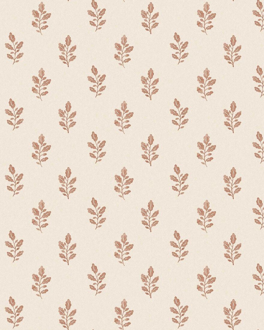 7777 Little Oak Light Red and Beige Adorn Wallpaper by Boråstapeter