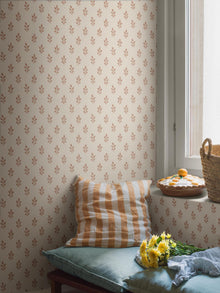 7777 Little Oak Light Red and Beige Adorn Wallpaper by Boråstapeter