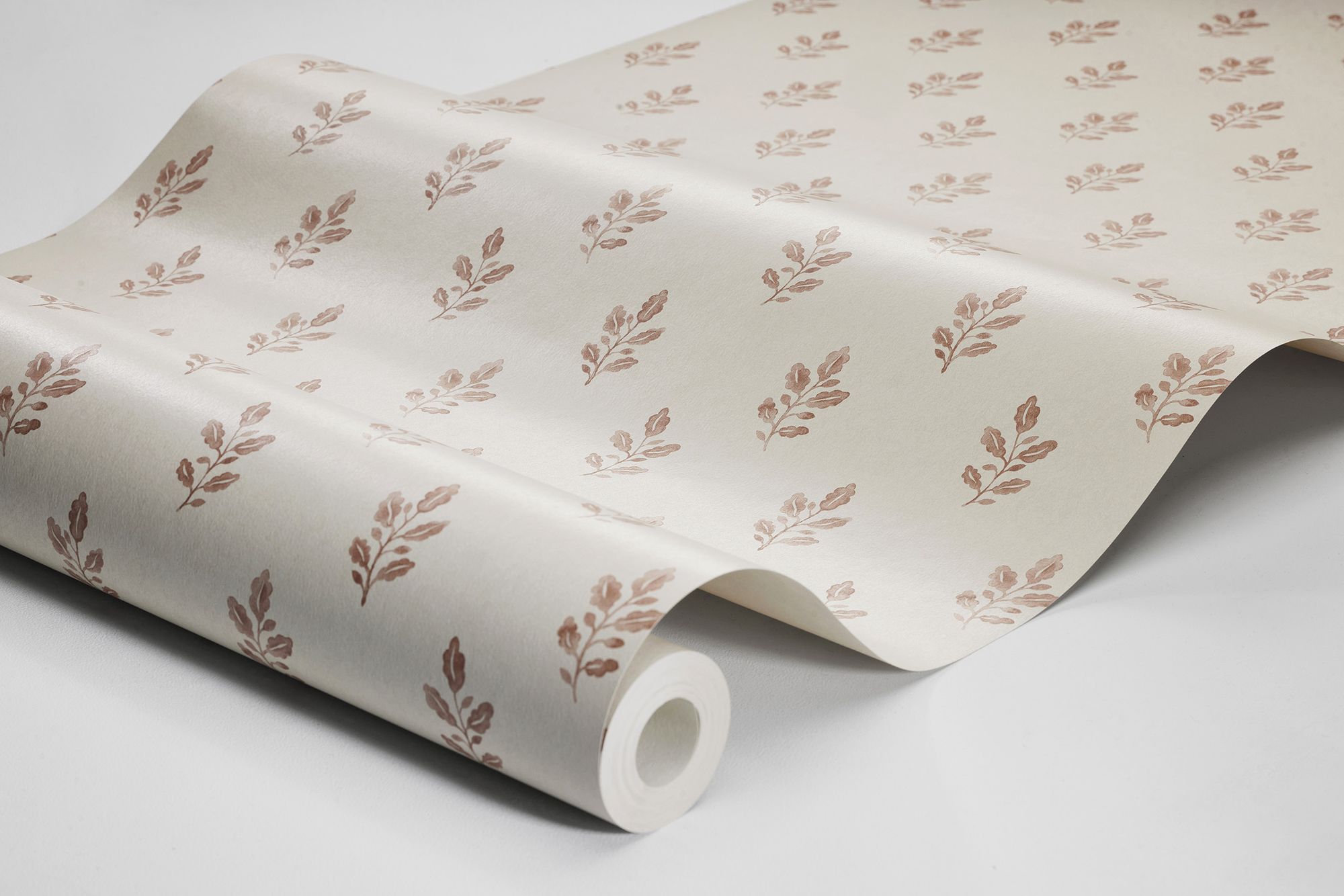 7777 Little Oak Light Red and Beige Adorn Wallpaper by Boråstapeter