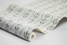 7778 Flower Buds Light Green and White Adorn Wallpaper by Boråstapeter