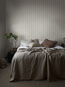 7779 Flower Buds Light Blue and White Adorn Wallpaper by Boråstapeter