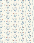 7779 Flower Buds Light Blue and White Adorn Wallpaper by Boråstapeter