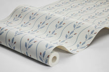 7779 Flower Buds Light Blue and White Adorn Wallpaper by Boråstapeter
