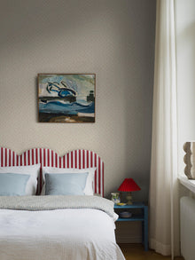 7780 Petite Chérie Light Beige and Red Adorn Wallpaper by Boråstapeter