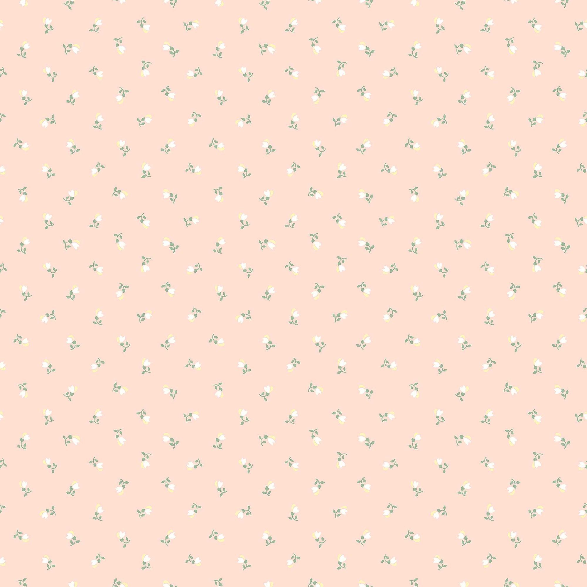 7781 Petite Chérie Light Pink and Green Adorn Wallpaper by Boråstapeter