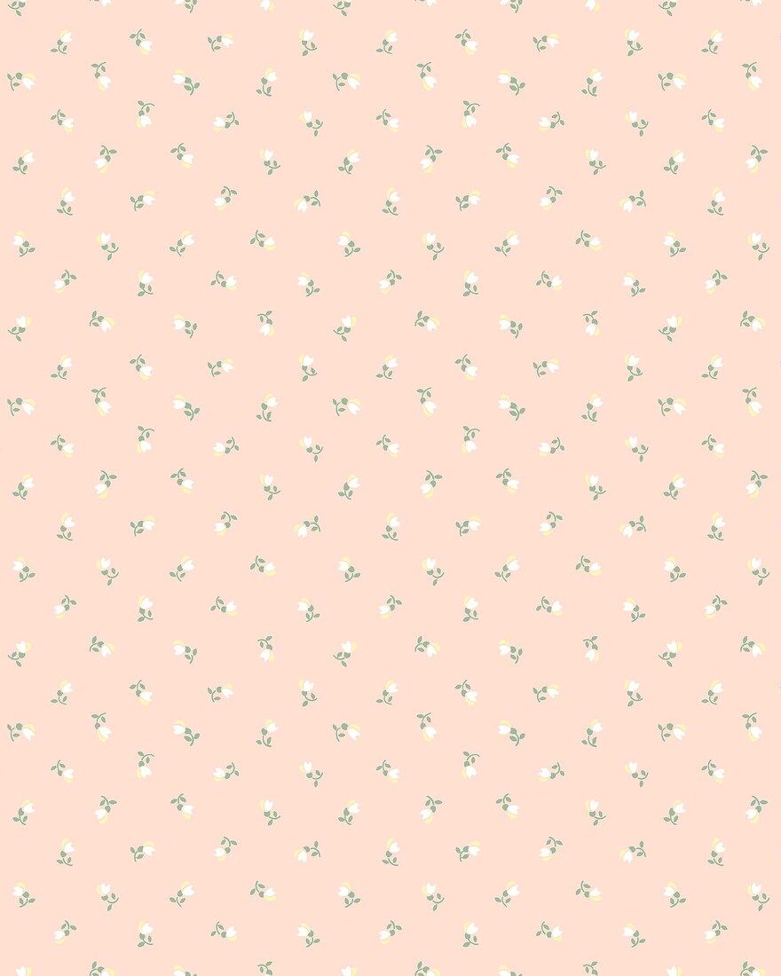 7781 Petite Chérie Light Pink and Green Adorn Wallpaper by Boråstapeter