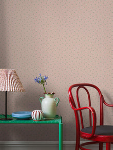 7781 Petite Chérie Light Pink and Green Adorn Wallpaper by Boråstapeter