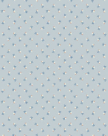 7783 Petite Chérie Light Blue and Red Adorn Wallpaper by Boråstapeter