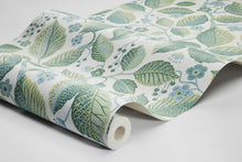 7784 Elm Tree Light Green and Blue Adorn Wallpaper by Boråstapeter