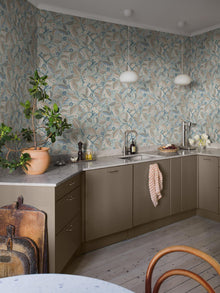 7785 Elm Tree Light Blue and Pink Adorn Wallpaper by Boråstapeter