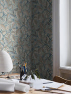 7785 Elm Tree Light Blue and Pink Adorn Wallpaper by Boråstapeter