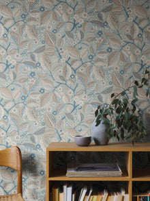 7785 Elm Tree Light Blue and Pink Adorn Wallpaper by Boråstapeter