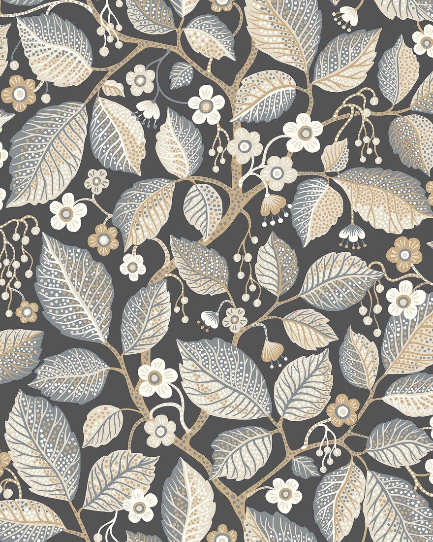 7786 Elm Tree Black Adorn Wallpaper by Boråstapeter