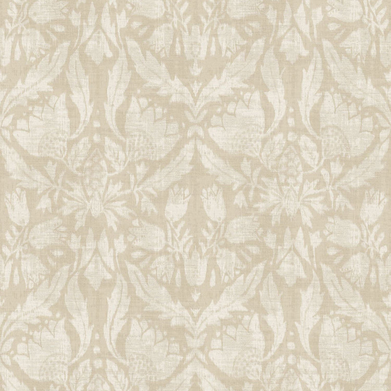 Neria Grège Le Velours 3 Wallpaper by Casamance
