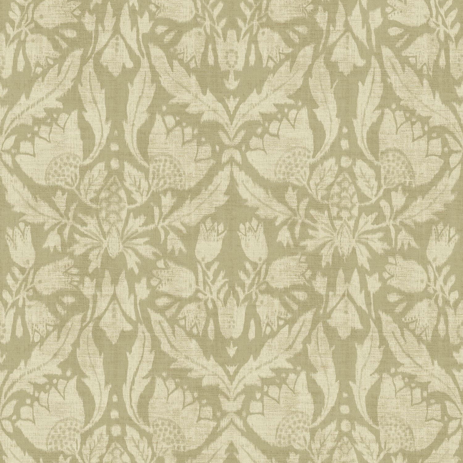 Neria Vert Amande Le Velours 3 Wallpaper by Casamance