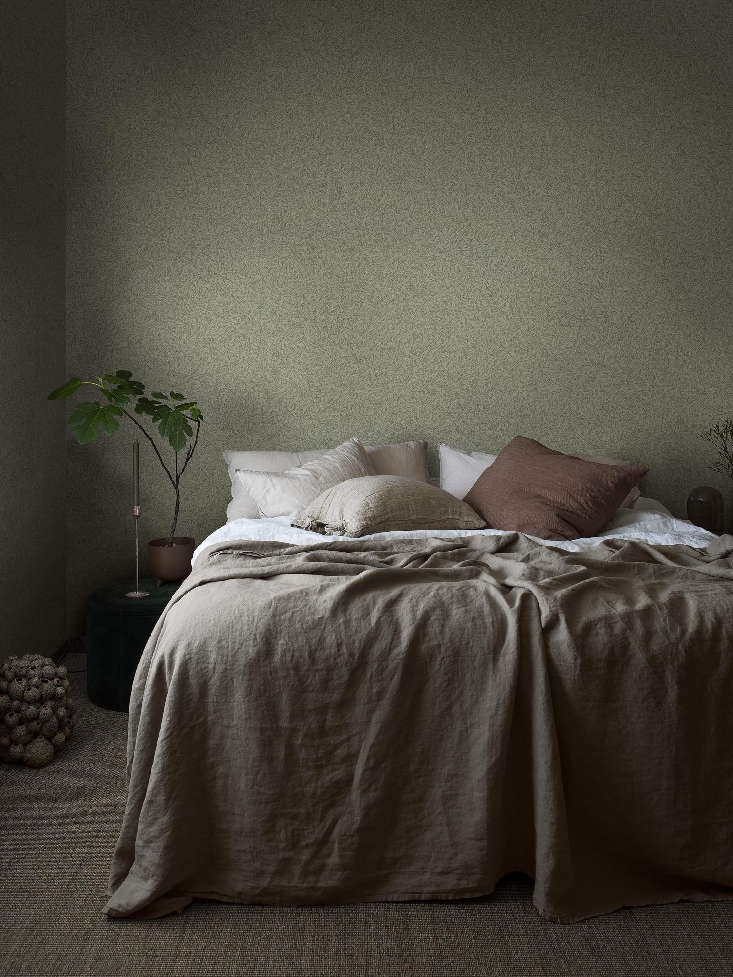 7787 Salix Alba Light Green Adorn Wallpaper by Boråstapeter
