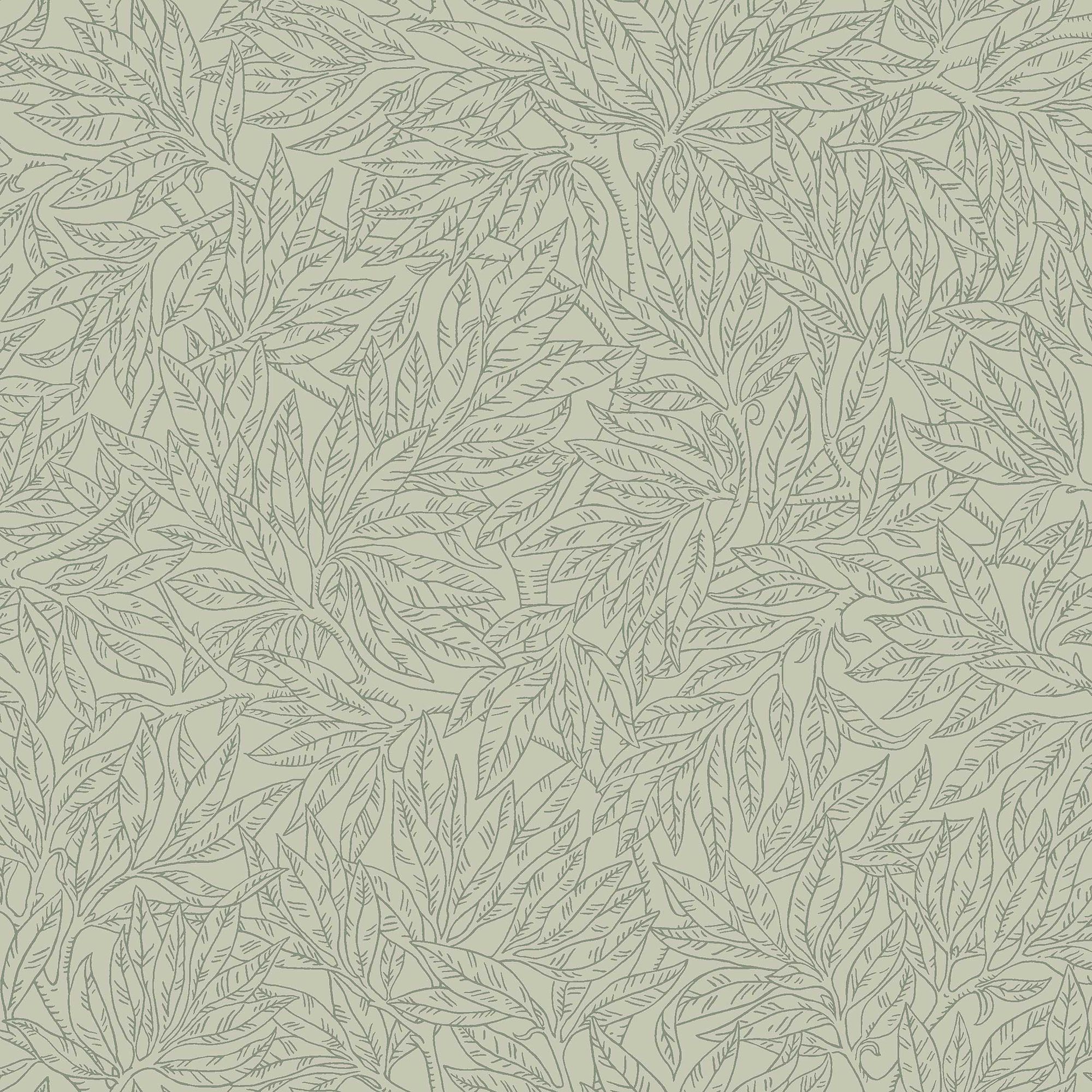7787 Salix Alba Light Green Adorn Wallpaper by Boråstapeter