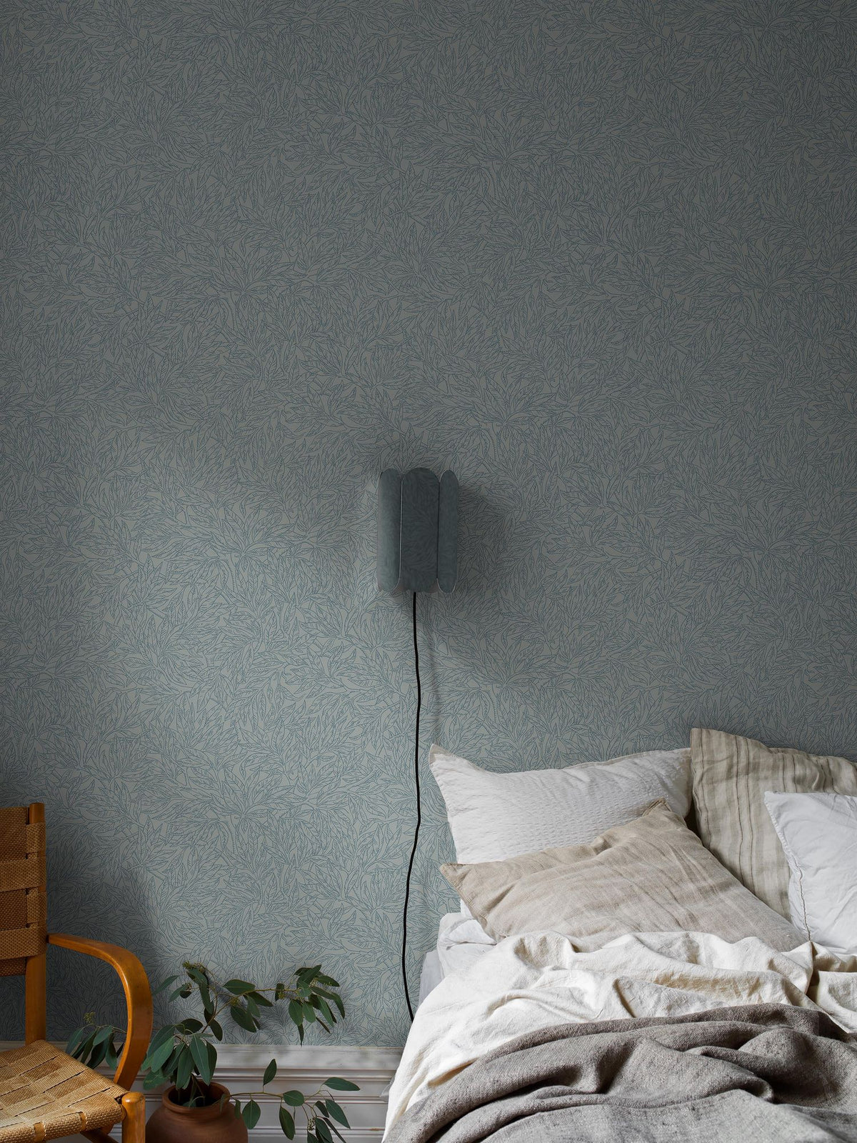 Salix Alba Light Blue Adorn Wallpaper by Boråstapeter
