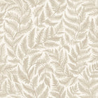 7789 Ferns Light Beige and White Adorn Wallpaper by Boråstapeter