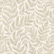 7789 Ferns Light Beige and White Adorn Wallpaper by Boråstapeter