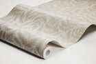 7789 Ferns Light Beige and White Adorn Wallpaper by Boråstapeter