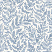 7790 Ferns Light Blue and White Adorn Wallpaper by Boråstapeter