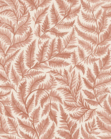 7791 Ferns Light Red and Beige Adorn Wallpaper by Boråstapeter
