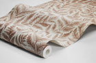 7791 Ferns Light Red and Beige Adorn Wallpaper by Boråstapeter