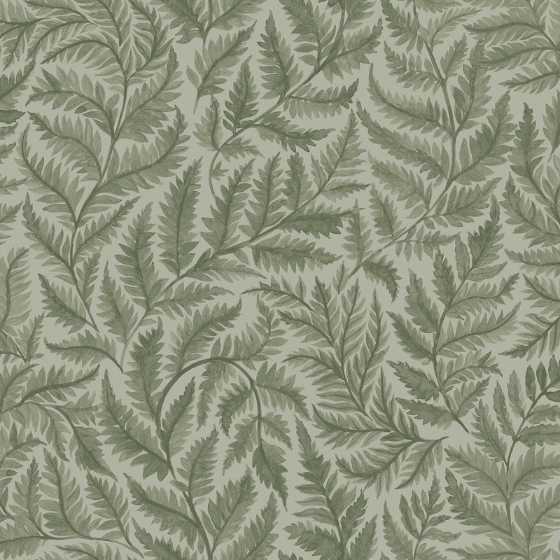 7792 Ferns Dark Green Adorn Wallpaper by Boråstapeter