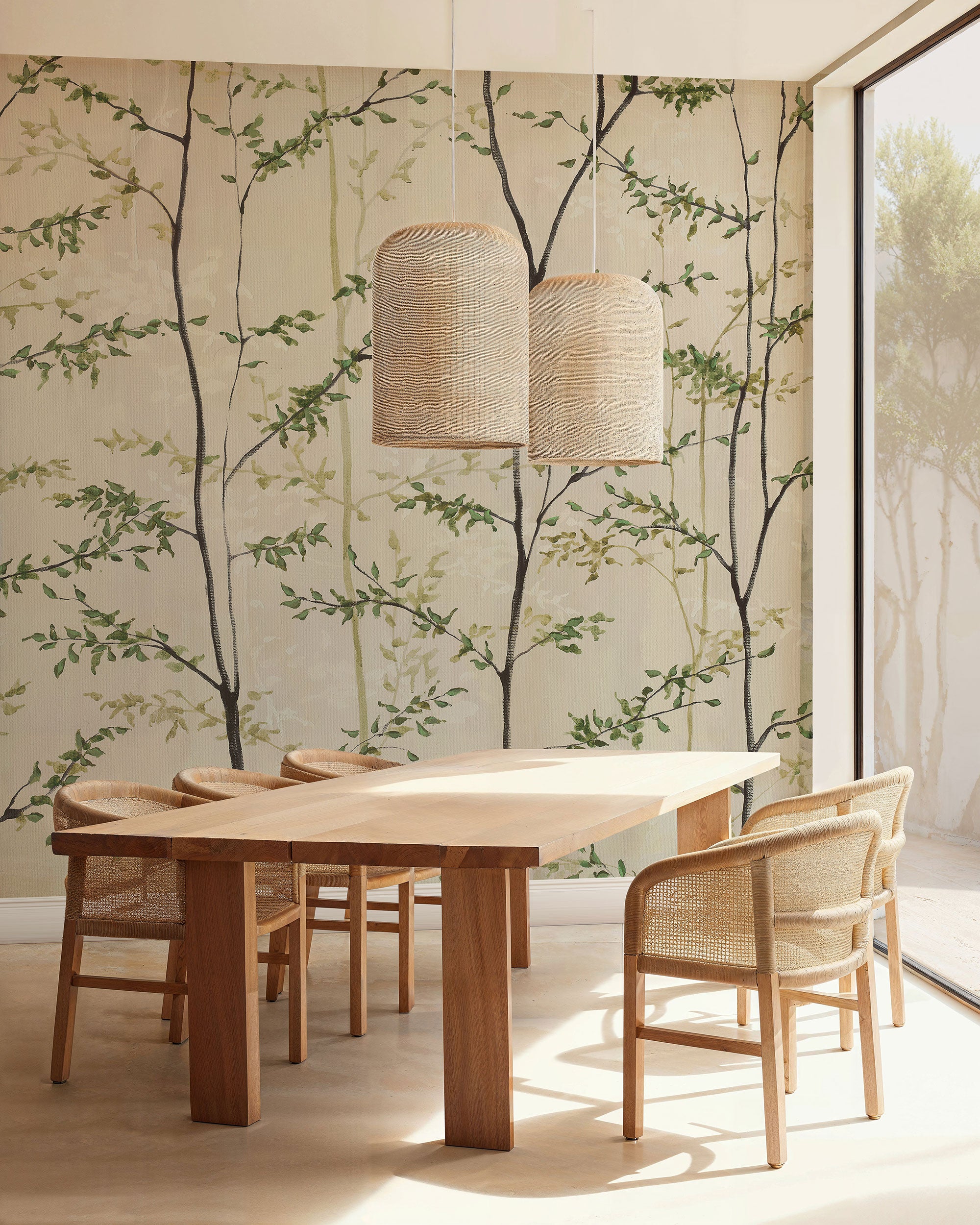 Woods Natural Random Chinoiseries II Mural by Coordonné (400x280cm)