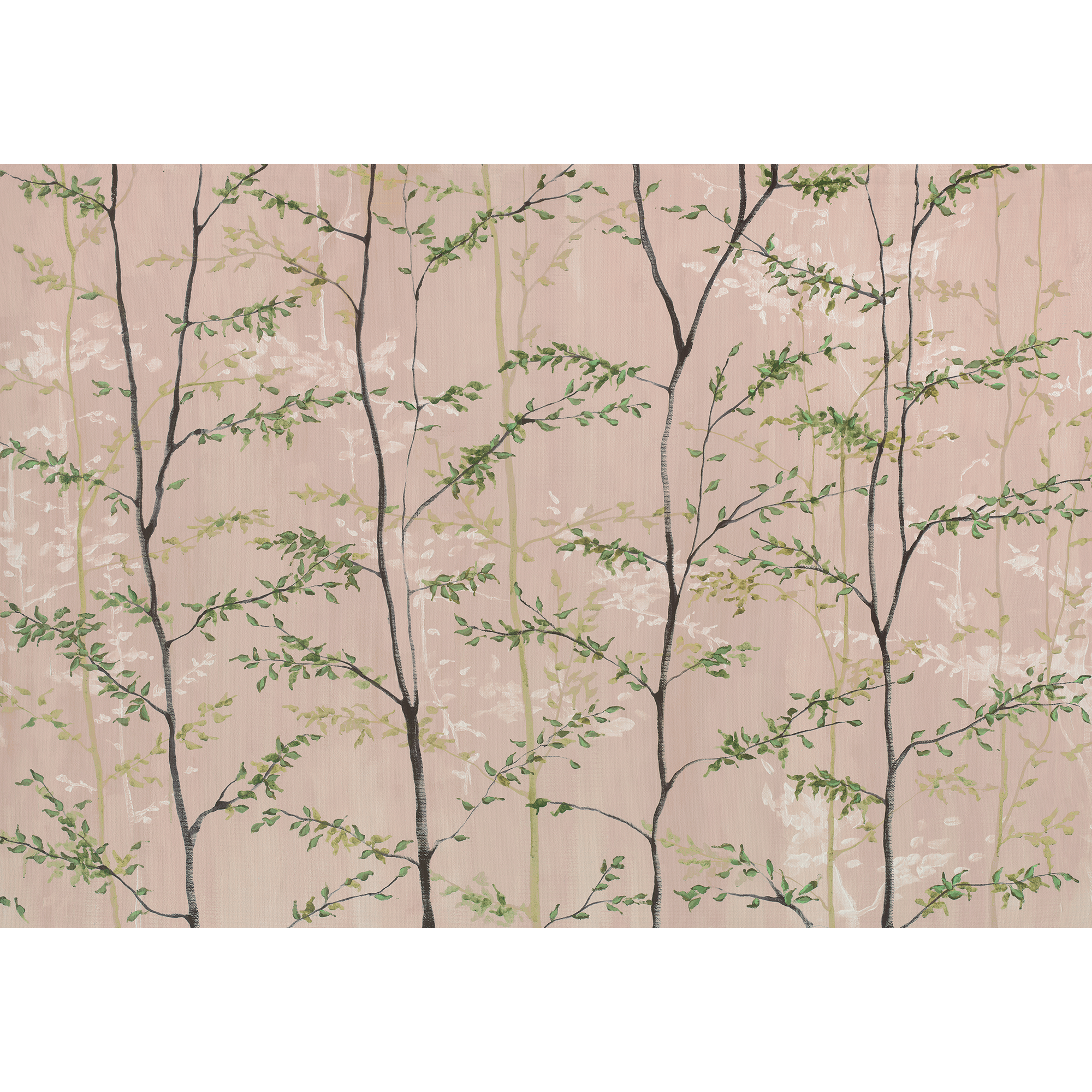 Woods Pink Random Chinoiseries II Mural by Coordonné (400x280cm)