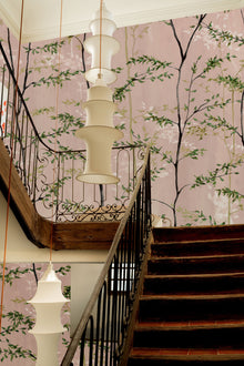 Woods Pink Random Chinoiseries II Mural by Coordonné (400x280cm)