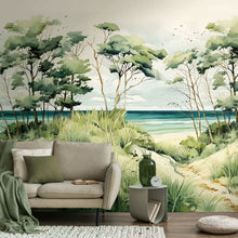 781231 The Wall 4 Blue, Multi-Colour & Green Mural by A S Creation