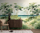 781231 The Wall 4 Blue, Multi-Colour & Green Mural by A S Creation