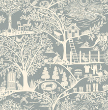 781 Homegrown Blue Wallpaper by Belgravia