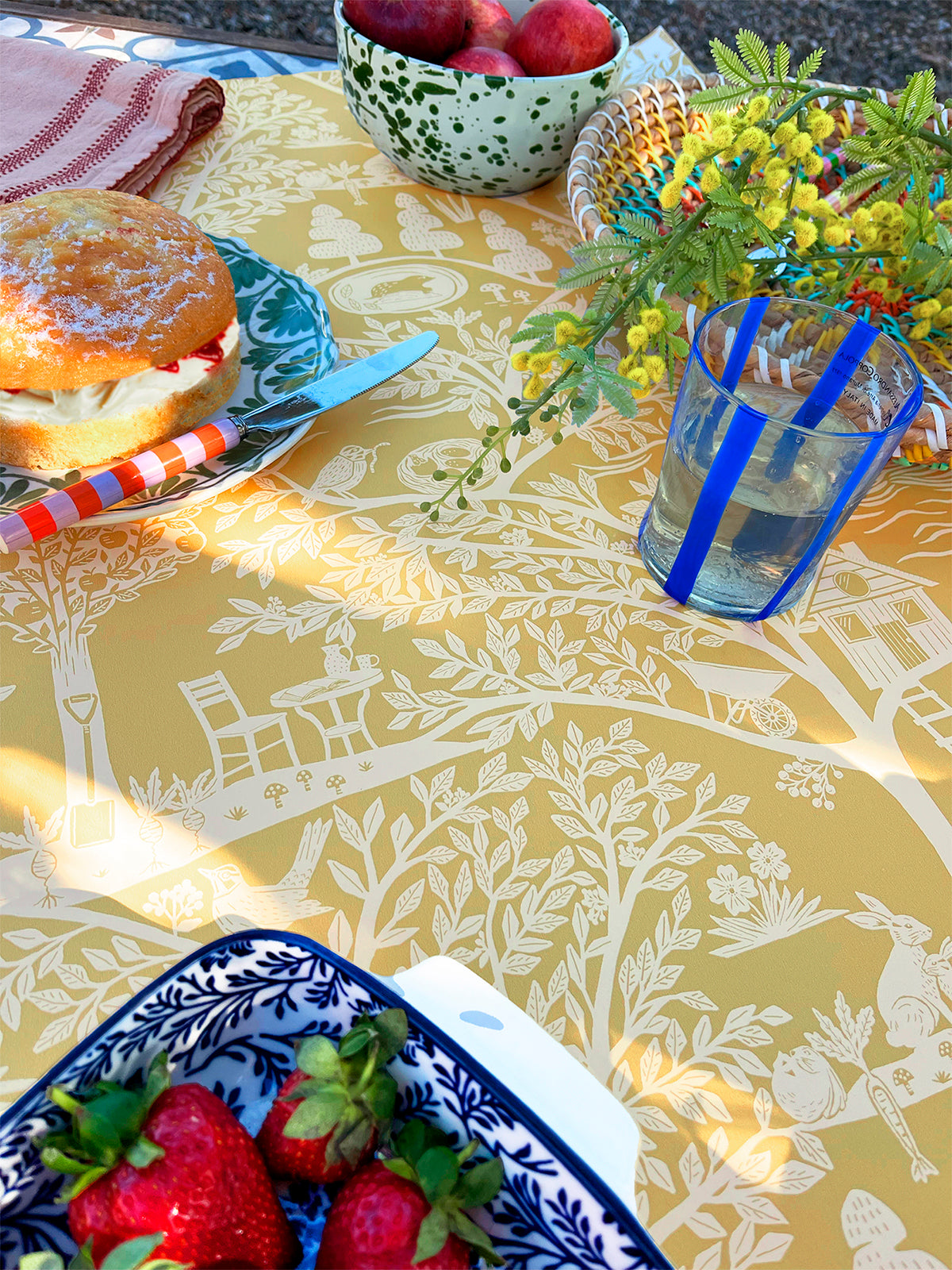 Homegrown Yellow Moda Wallpaper by Belgravia