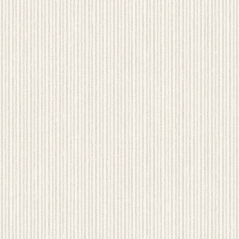 7861 Polka Stripe Light Grey and White Linen Wallpaper by Boråstapeter