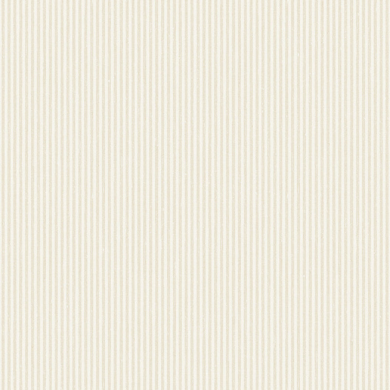 7862 Polka Stripe Light Beige and White Linen Wallpaper by Boråstapeter