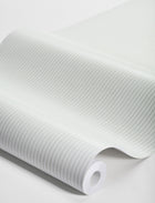7863 Polka Stripe Light Blue and Beige Linen Wallpaper by Boråstapeter