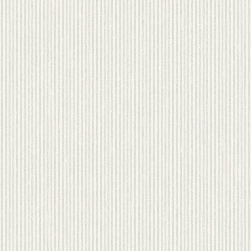 7864 Polka Stripe Light Green and White Linen Wallpaper by Boråstapeter