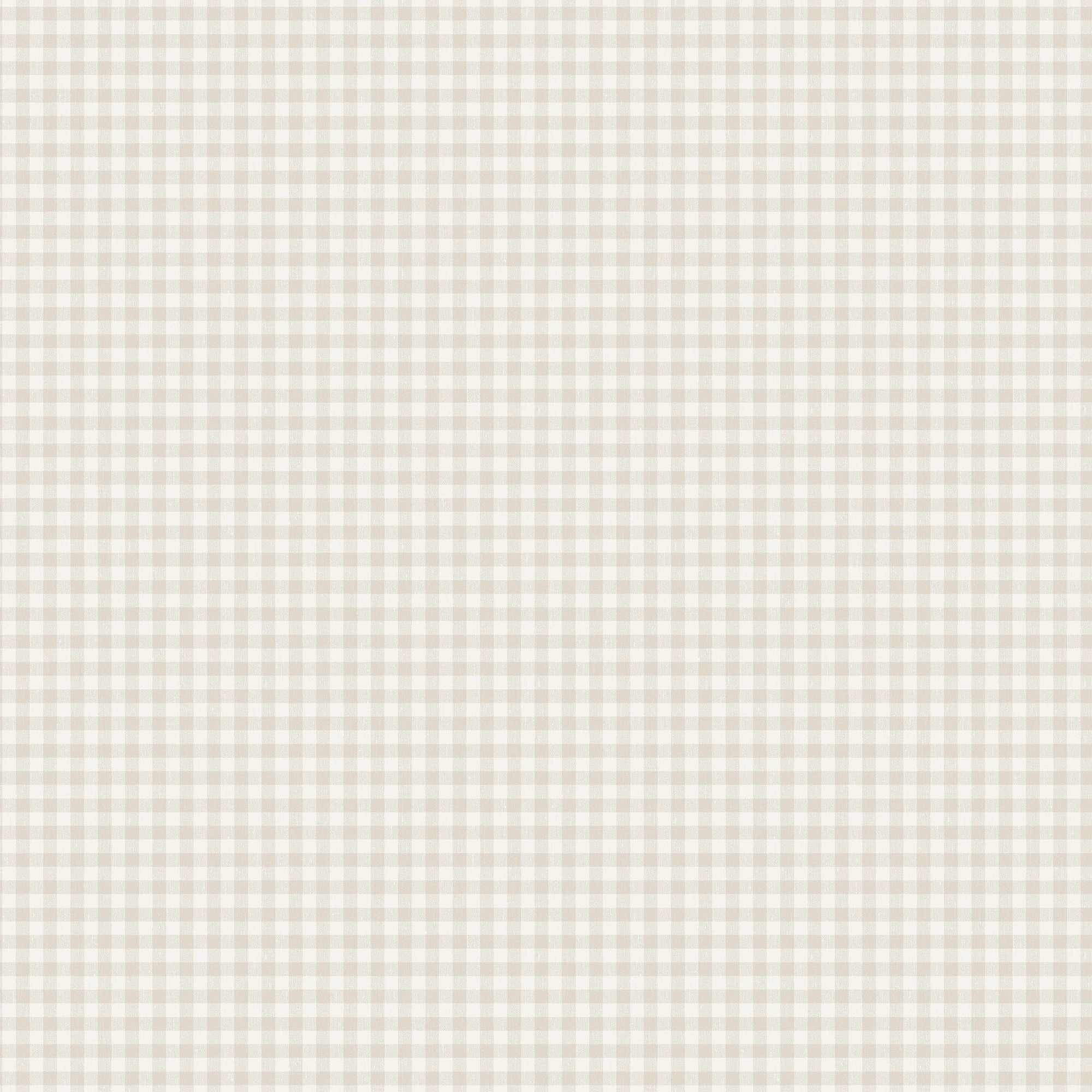 7866 Picnic Check Light Grey and White Linen Wallpaper by Boråstapeter
