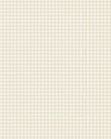 7867 Picnic Check Light Beige and White Linen Wallpaper by Boråstapeter