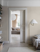 7867 Picnic Check Light Beige and White Linen Wallpaper by Boråstapeter