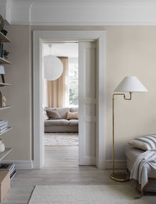 7867 Picnic Check Light Beige and White Linen Wallpaper by Boråstapeter