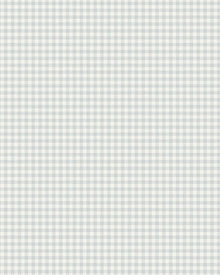 7868 Picnic Check Light Blue and White Linen Wallpaper by Boråstapeter