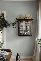 7868 Picnic Check Light Blue and White Linen Wallpaper by Boråstapeter