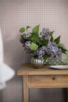 7870 Picnic Check Light Pink and White Linen Wallpaper by Boråstapeter