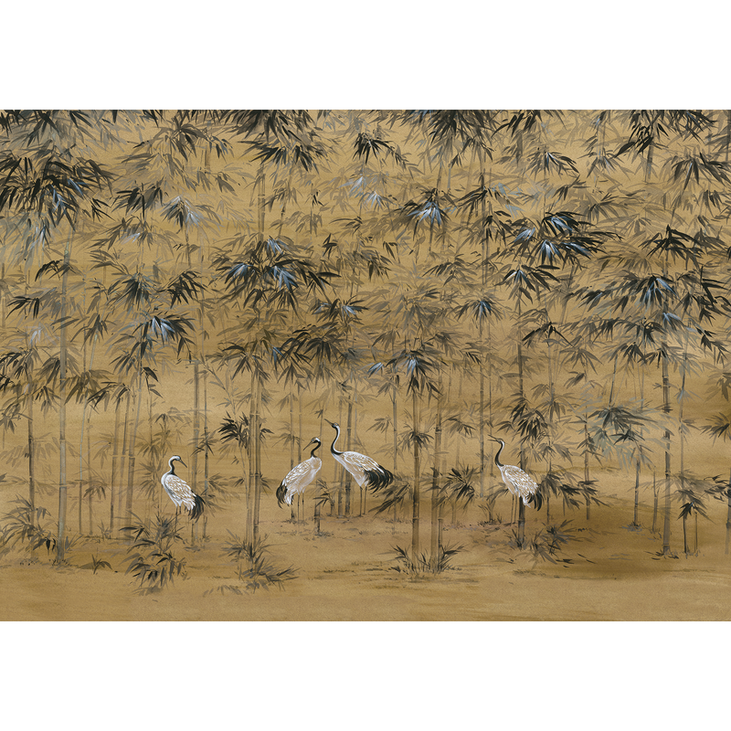 Garzas Clow (Ocre) Random Chinoiseries II Mural by Coordonné (400x280cm)