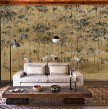 Garzas Clow (Ocre) Random Chinoiseries II Mural by Coordonné (400x280cm)